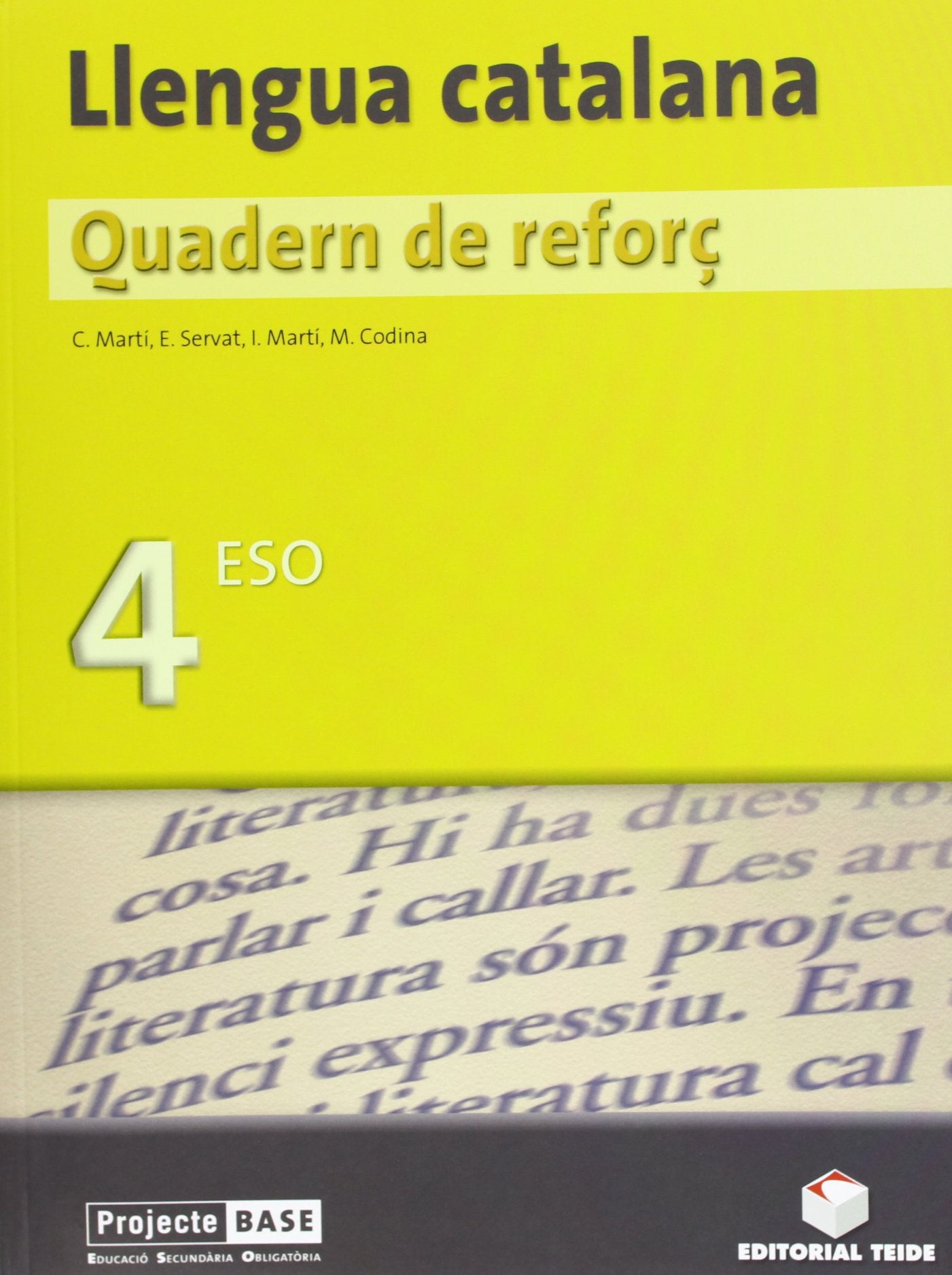 Quadern de reforç. Llengua catalana 4t ESO book
