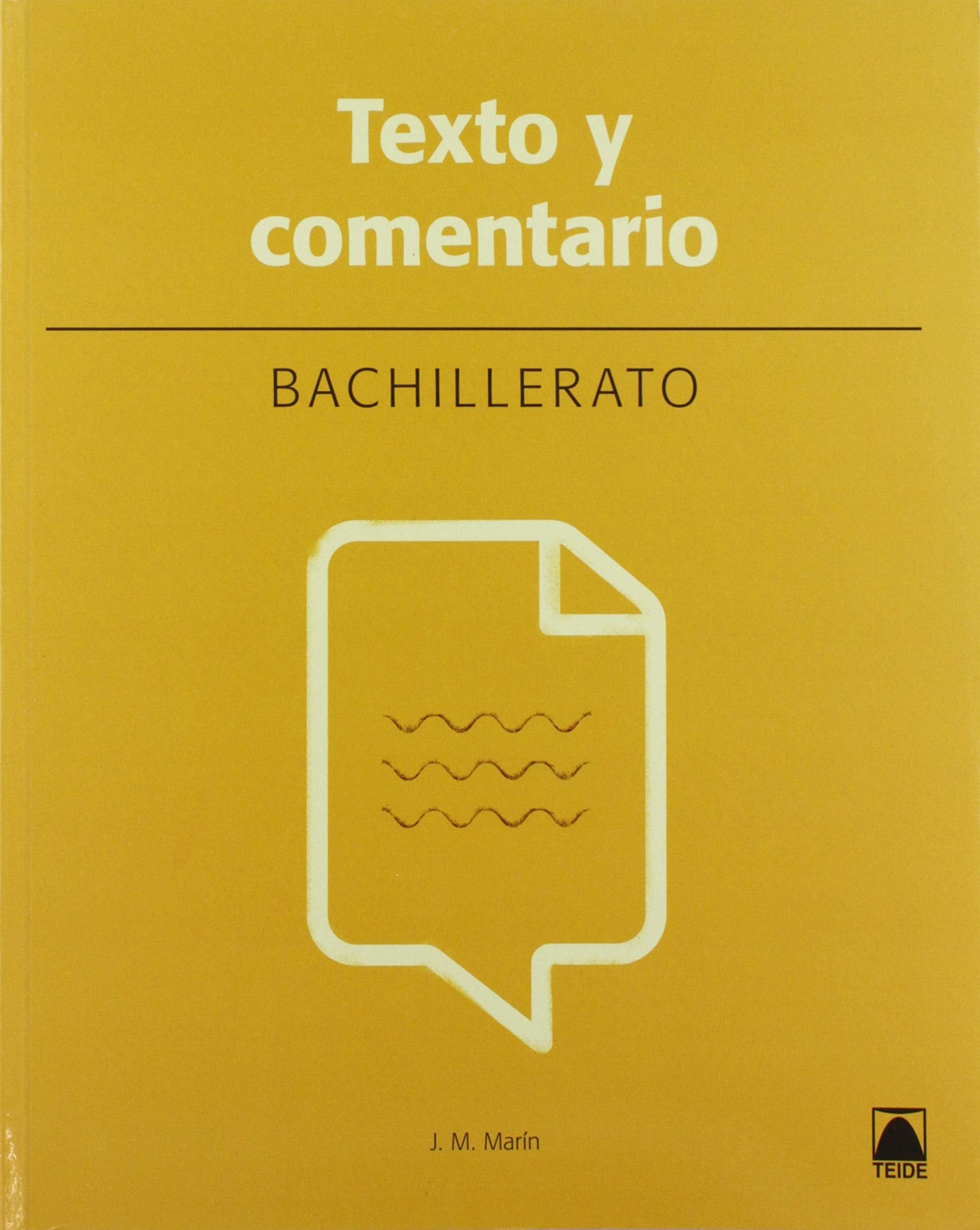 Texto y comentario 1. Lengua y literatura. Bachillerato (nueva ed.) Books