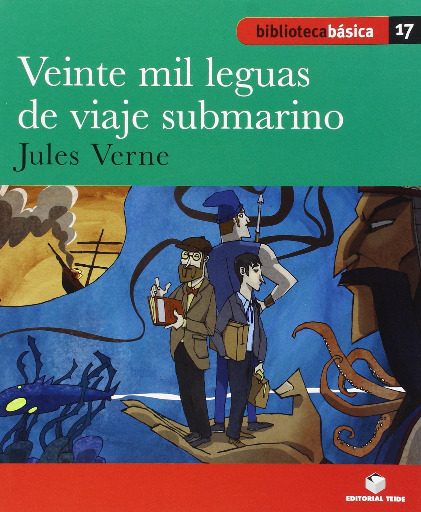 Biblioteca Básica 018 - Veinte mil leguas de viaje submarino -J. Verne- book