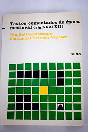 TEXTOS EPOCA MEDIEVAL V-XII Books