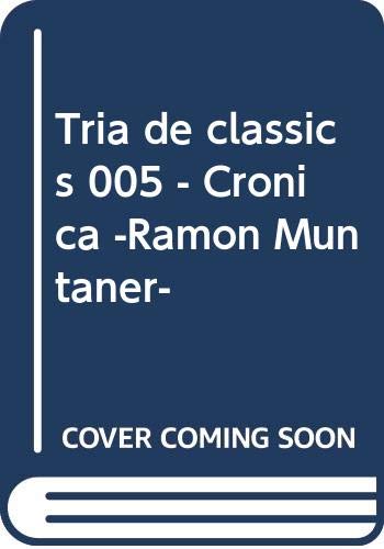 CRONICA DE RAMON MUNTANER Books