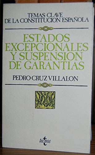 Estados excepcionales y suspensión de garantías Books