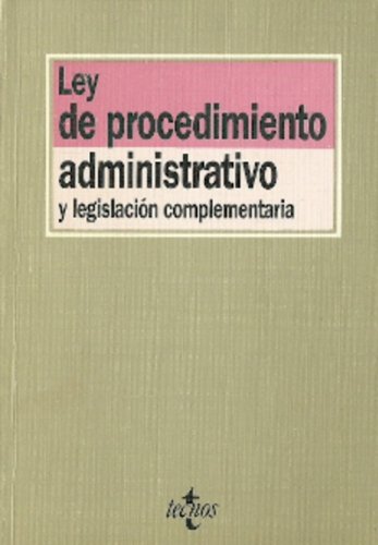 Ley de procedimiento administrativo Books
