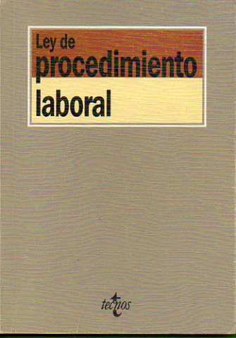 Ley de procedimiento laboral -3. ed. 93- Books