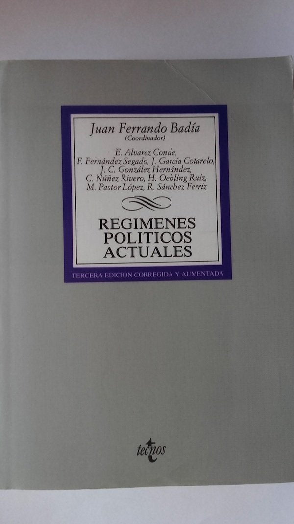 Regimenes politicos actuales / Current political regimes (Derecho) Law