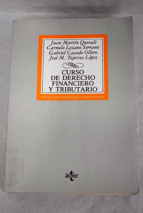 Curso de derecho financiero y tributario book