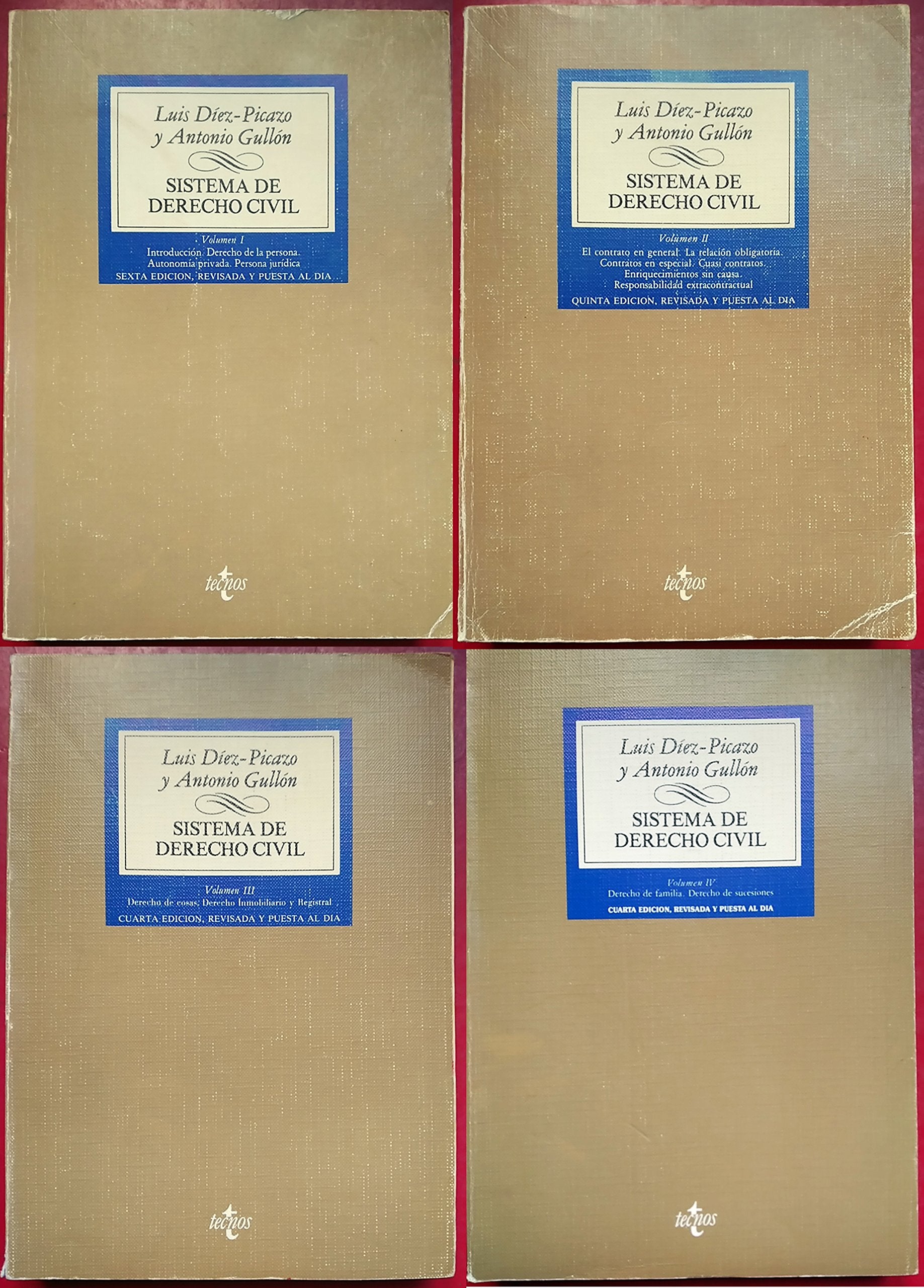 Sistema de derecho civil (4 vols) book