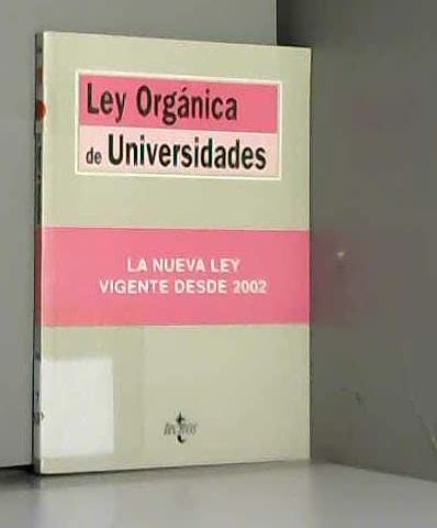 Ley orgánica de universidades (Derecho) Law