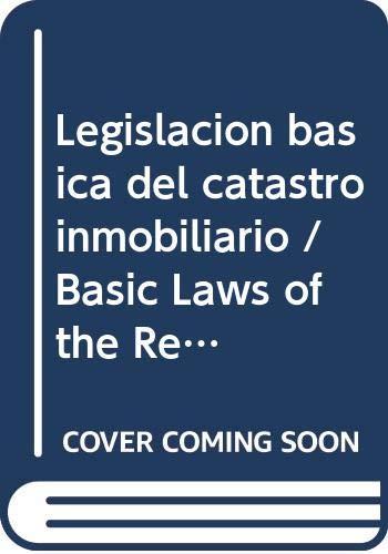 Legislación básica del catastro inmobiliario (Derecho) Law