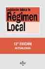 Legislacion basica de regimen local / Basic Legislation on Local Government (Derecho) book