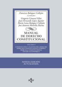 Manual De Derecho Constitucional / Constitutional Guide Manual: Constitucion Y Fuentes Del Derecho, Union Europea, Tribunal Constitucional, Estado ... Constitutional Court , Autonomous State book