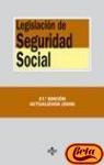 Legislacion de Seguridad Social/ Social security legislation (Derecho-biblioteca De Textos Legales) Law