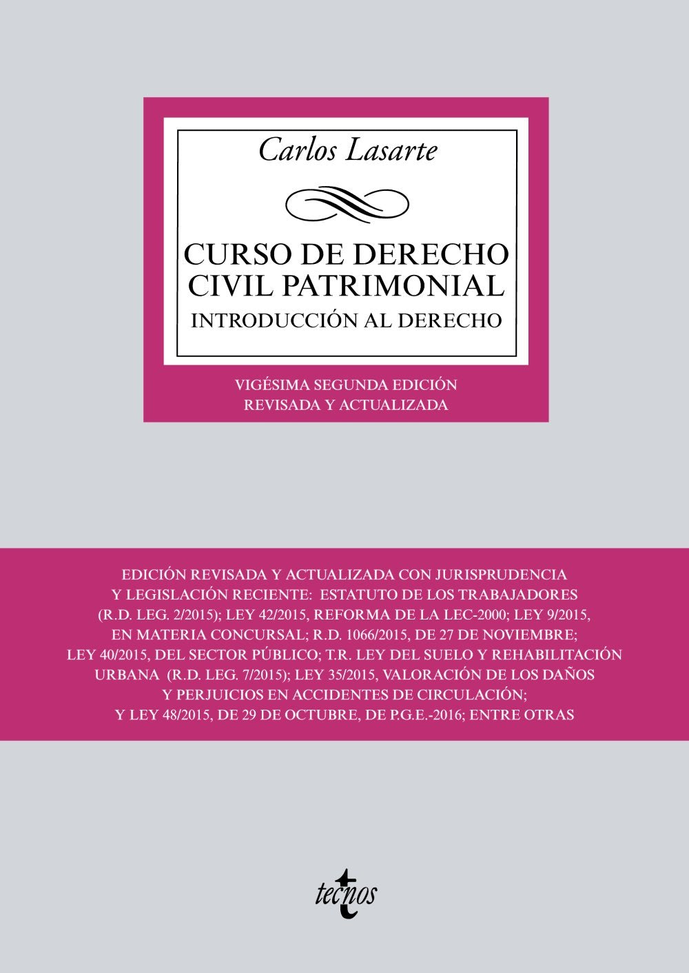 Curso de derecho civil patrimonial : introducción al derecho Law