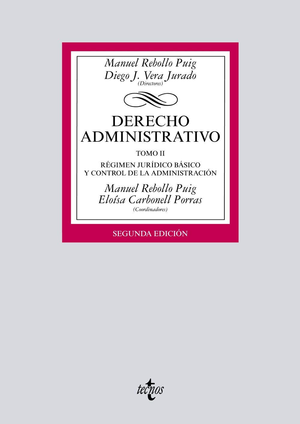Derecho administrativo: Tomo II. Régimen Jurídico básico y control de la administración book