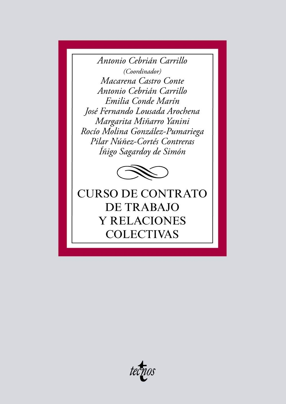 Curso de contrato de trabajo y relaciones colectivas (Derecho - Biblioteca Universitaria de Editorial Tecnos) Law