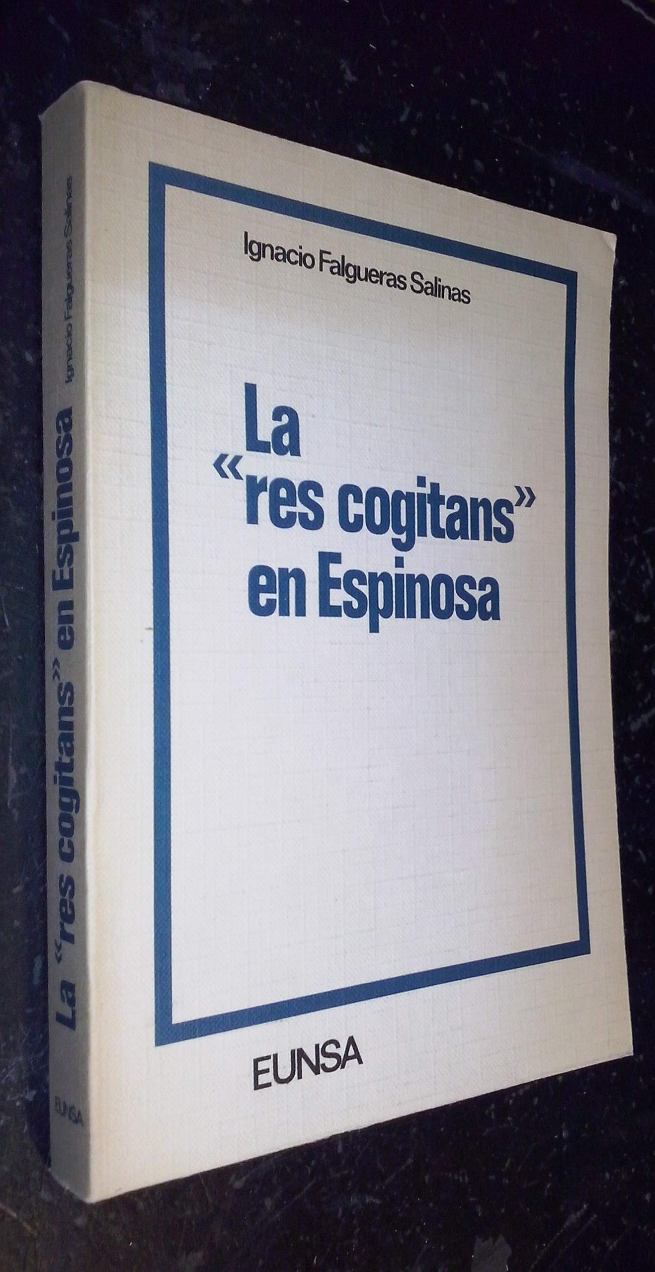 La res cogitans en Espinosa book