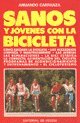 Sanos y jovenes con la bicicleta book