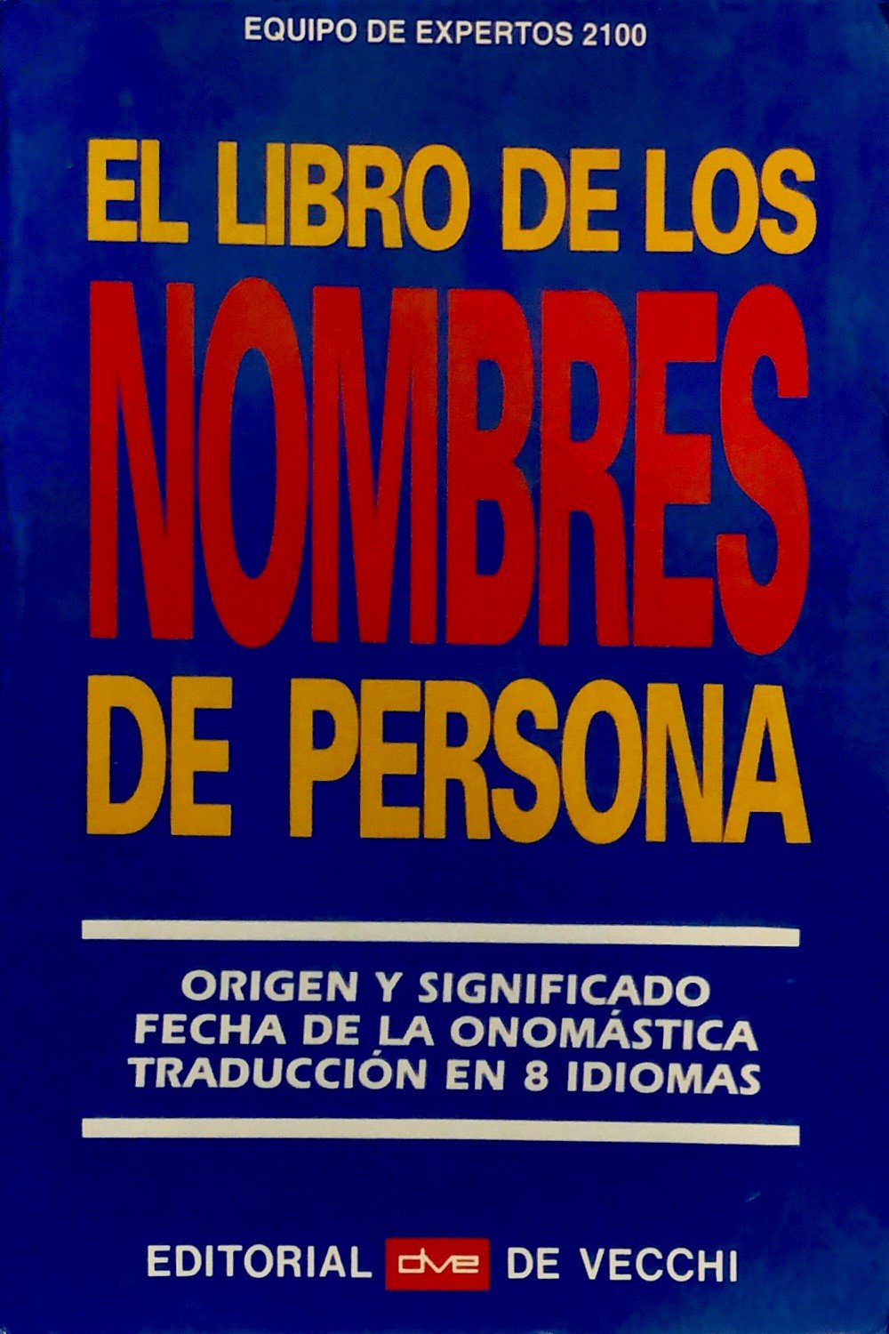 El Libro De Los Nombres De Persona Books