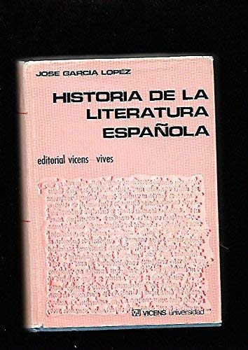 Historia de la literatura española book