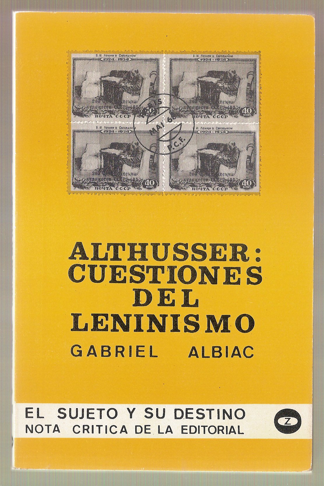 Louis althusser : cuestiones del leninismo book