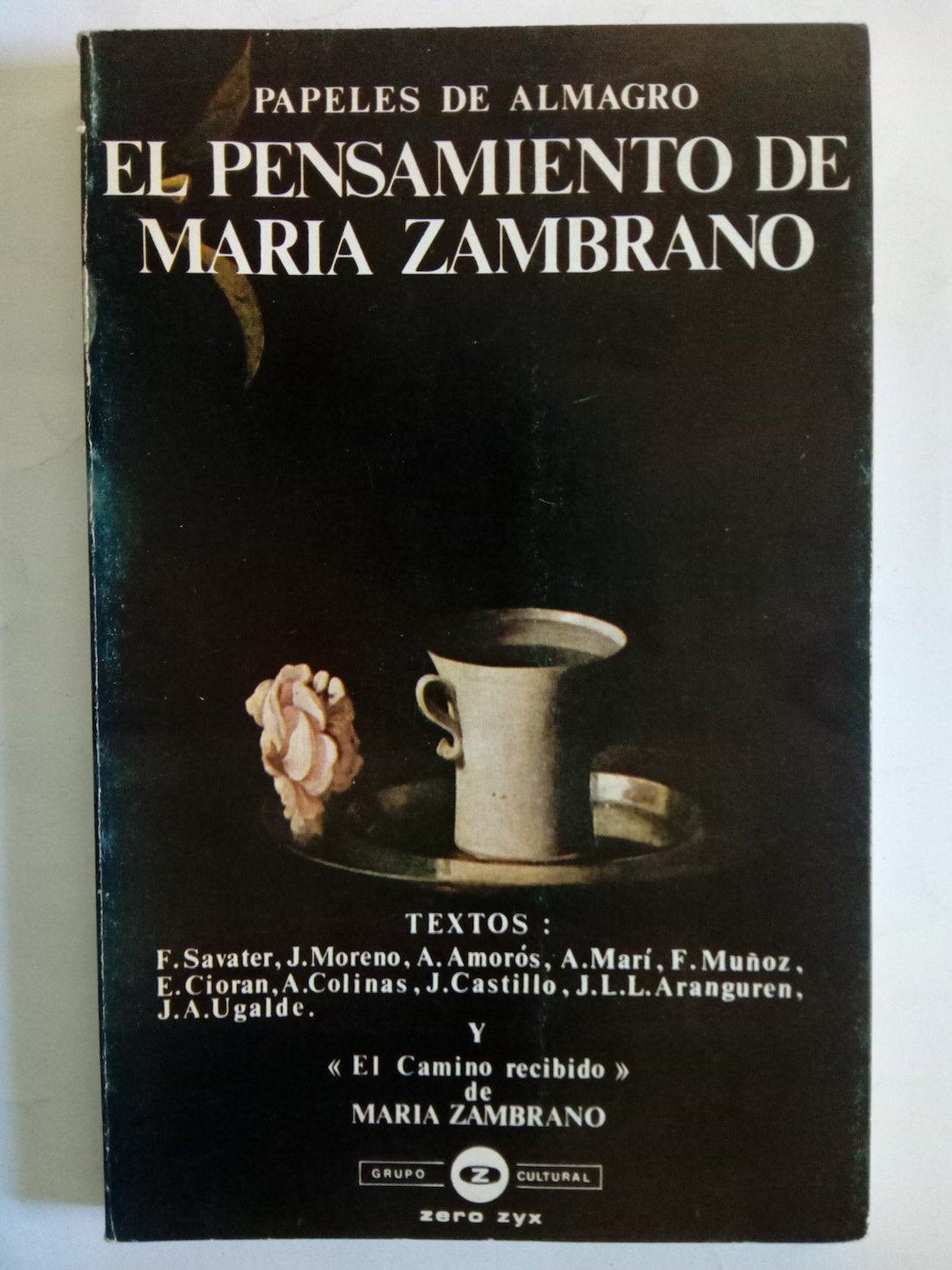 Pensamiento de María Zambrano, el book