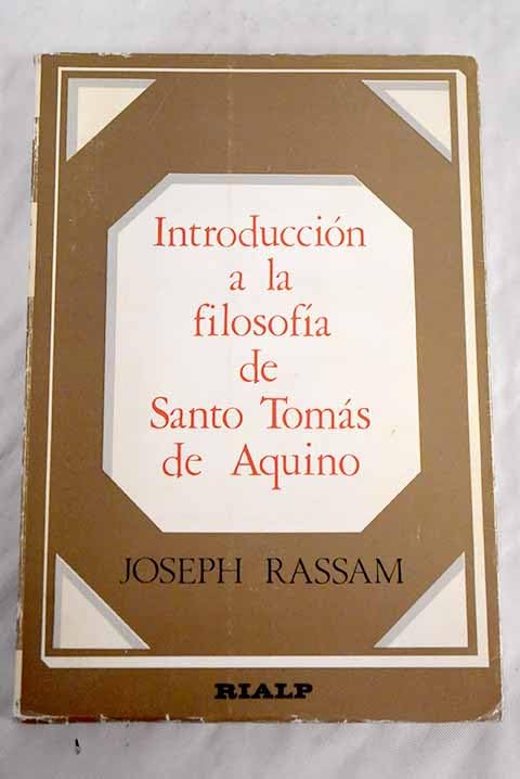 Introducción a la filosofía de Santo Tomás de Aquino Books