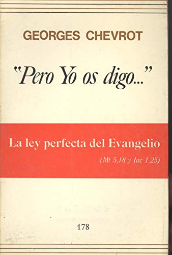 " Pero Yo os digo." : (Evangelio de San Mateo, capítulo V) Books