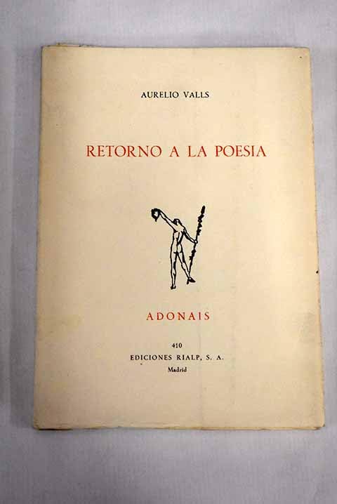 RETORNO A LA POESIA Religion & Esotericism