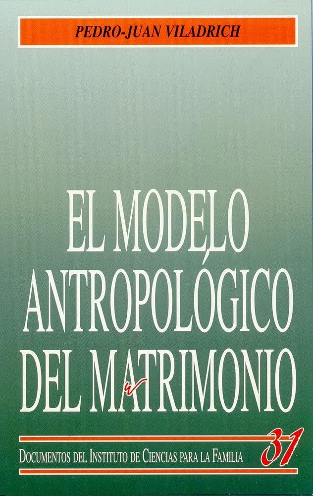 El modelo antropológico del matrimonio book
