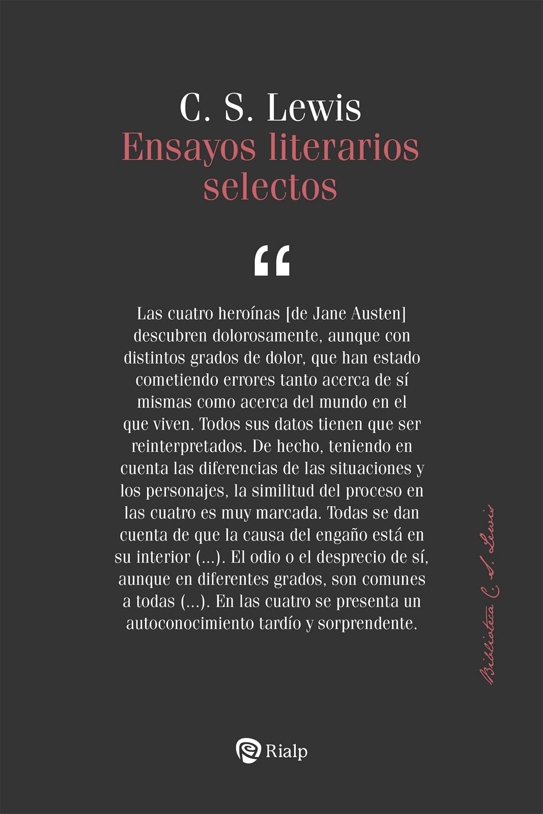 Ensayos literarios selectos (Bibilioteca C. S. Lewis) Books