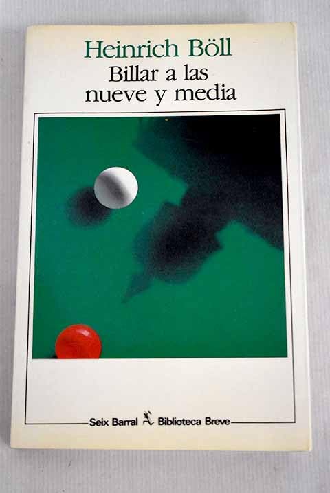 Billar a Las Nueve y Media book