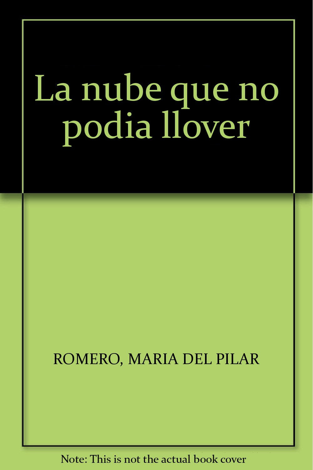Nube que no podia llover, la book