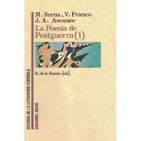La poesía de postguerra (Historia de la literatura española) (Spanish Edition) Books