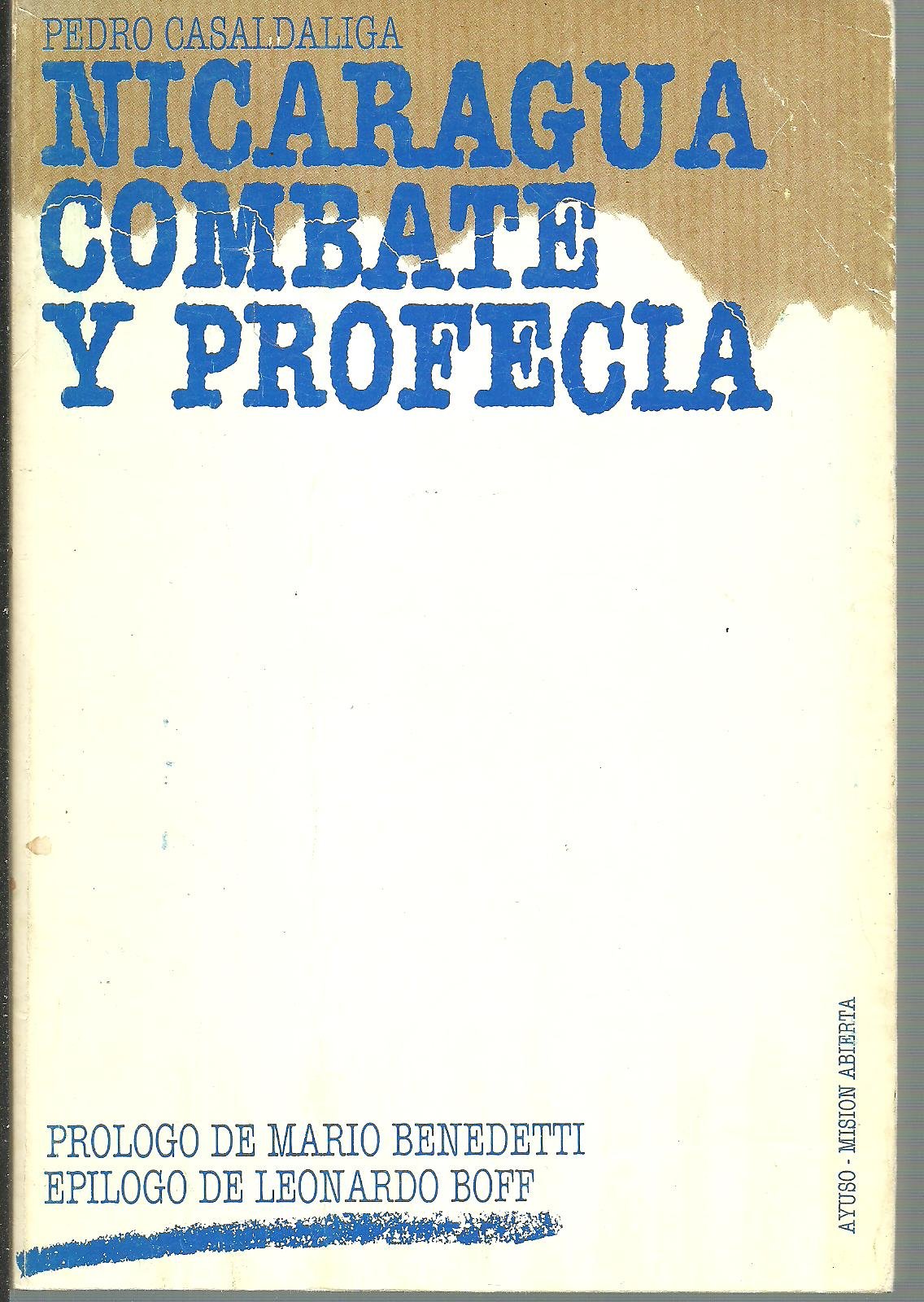 Nicaragua: combate y profec,a book