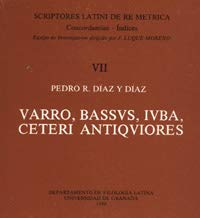 Varro, Bassus, Luba, ceteri antiquiores. Scriptores latini de re metrica (Fuera de Colección) Books