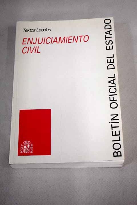 Enjuiciamiento Civil (Textos Legales, Band 35) Law
