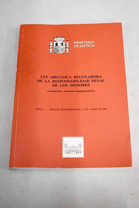 Product Image: Responsabilidad penal de los menores (Separatas)