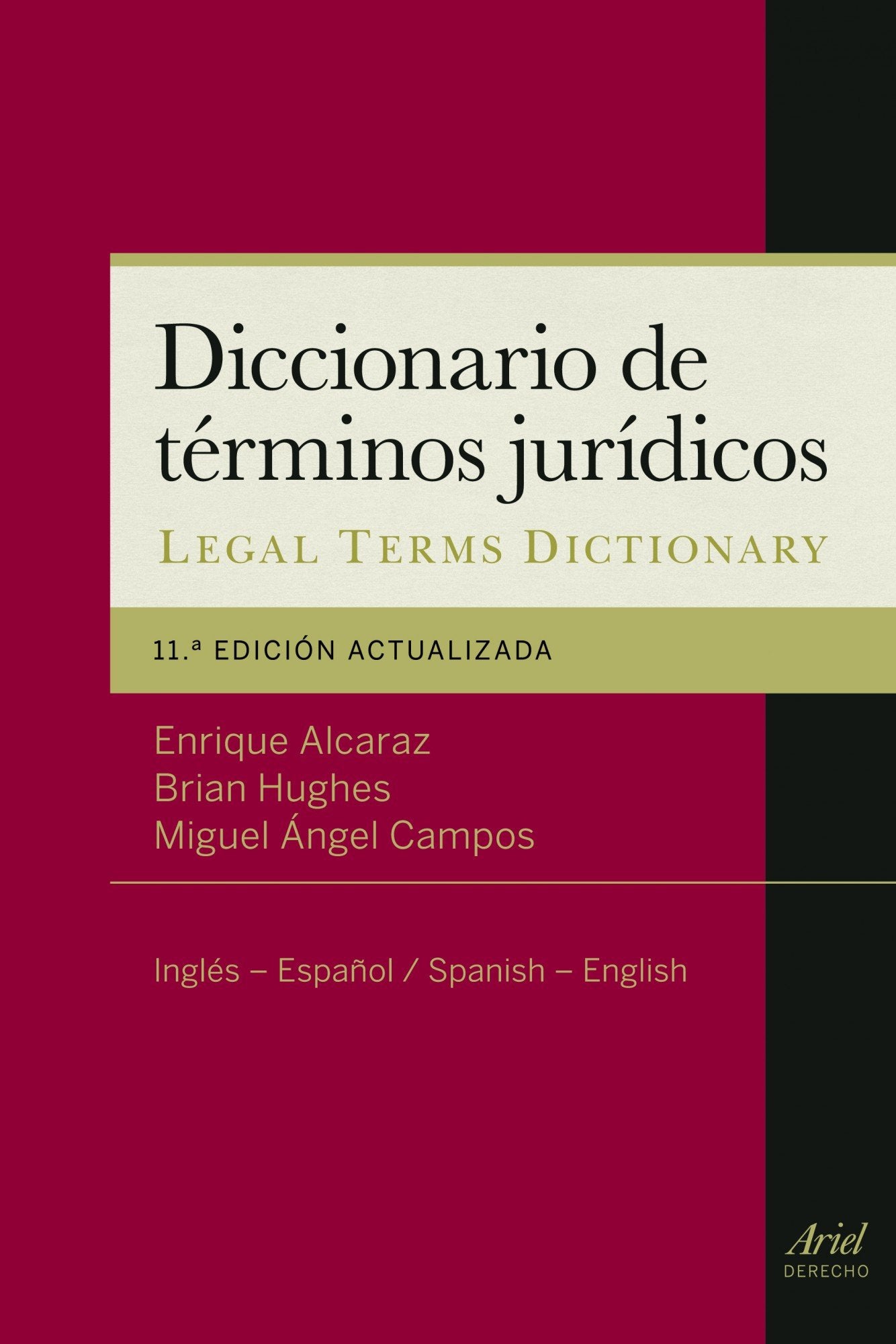 Diccionario de términos jurídicos : inglés-español = Spanish-English book