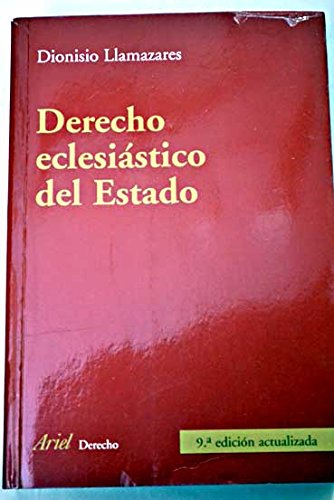 Derecho eclesiastico del estado (Ariel) Books