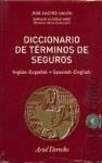 Diccionario de términos de seguros : inglés-español, spanish-english Books