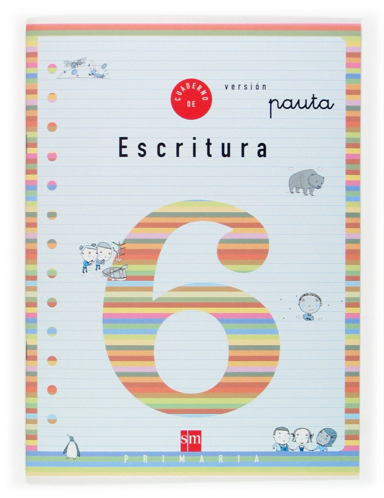 Cuaderno 6 de escritura, Pauta. 2 Primaria book