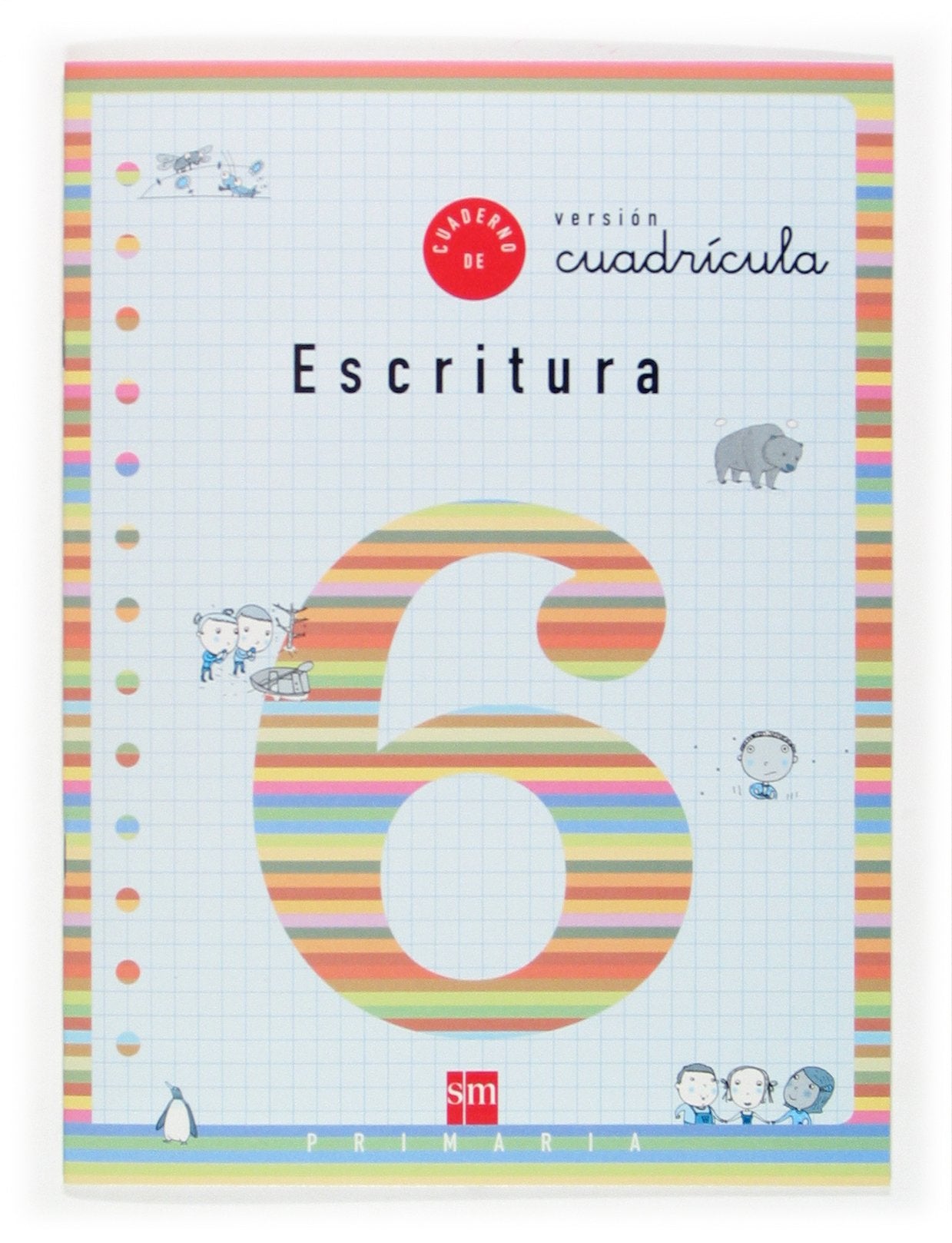 Cuaderno 6 de escritura, Cuadrícula. 2 Primaria book