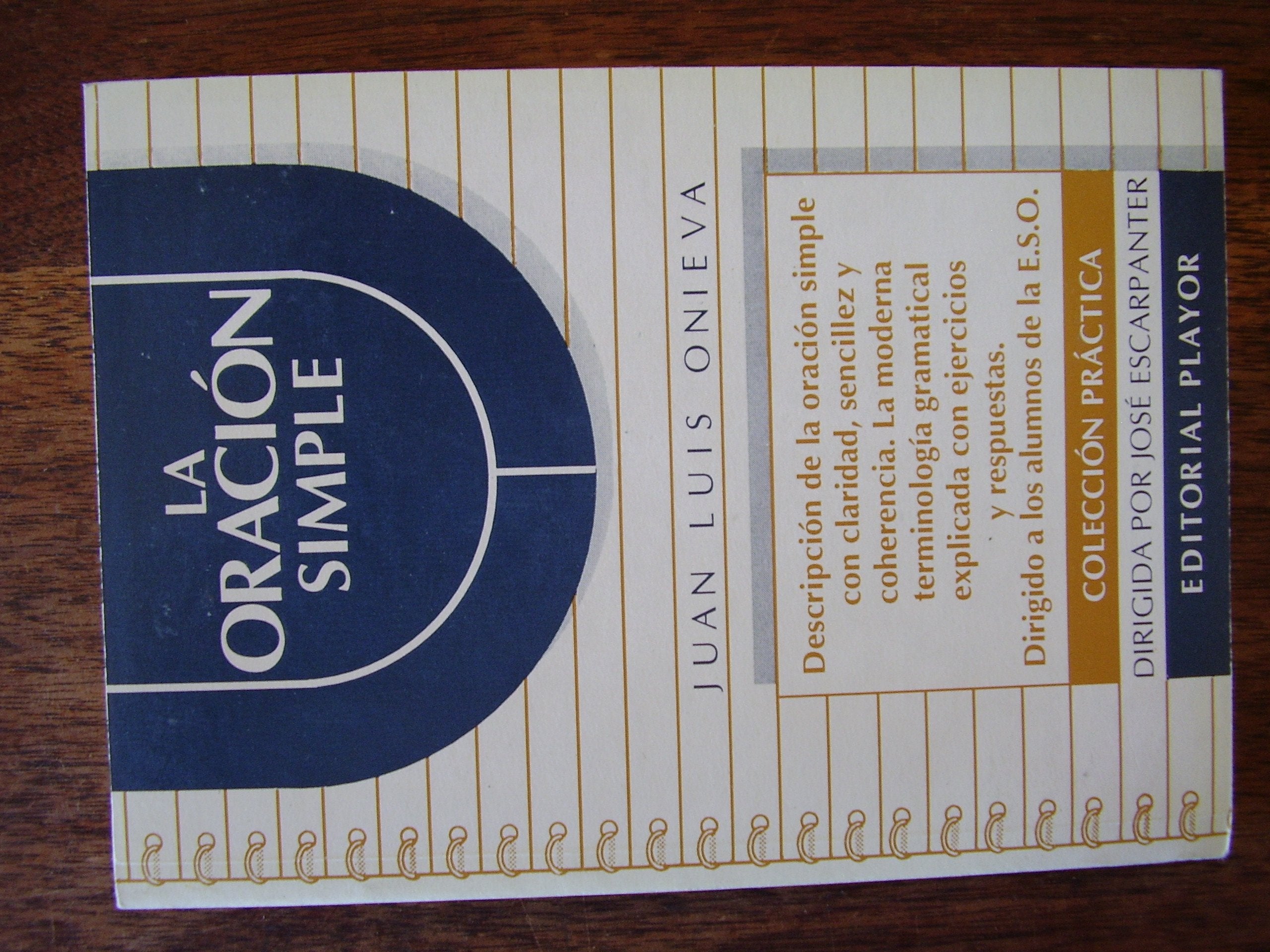 La oracion simple book