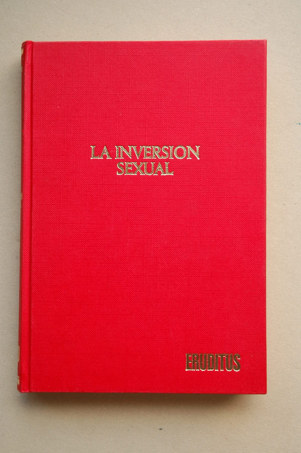 La inversión sexual book