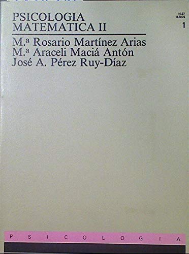 Psicologia matematica II; t.1 Books