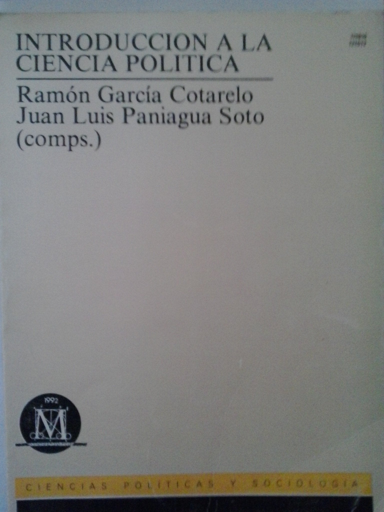 Introduccion a la Ciencia Politica. Books