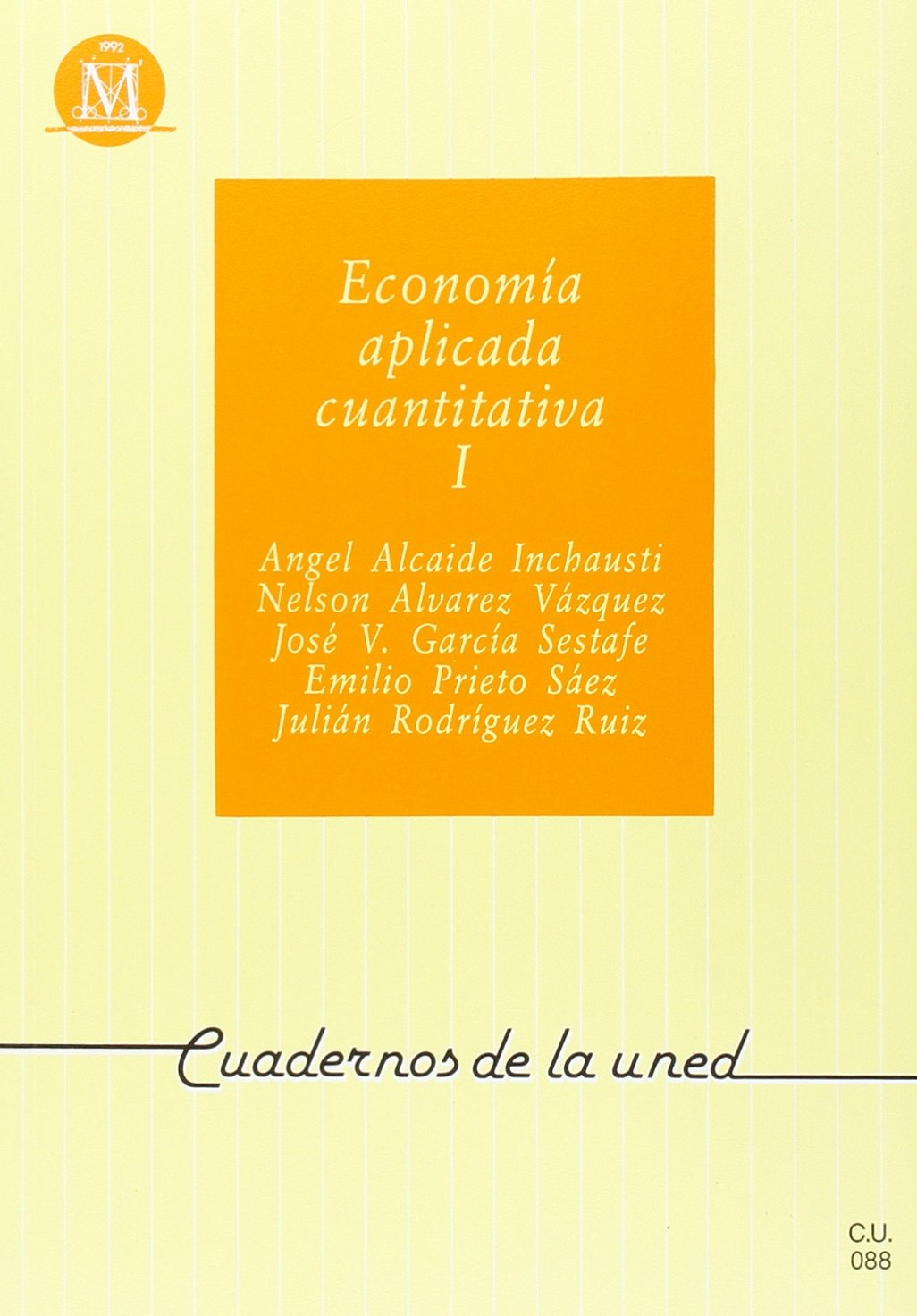 Economía aplicada cuantitativa i book