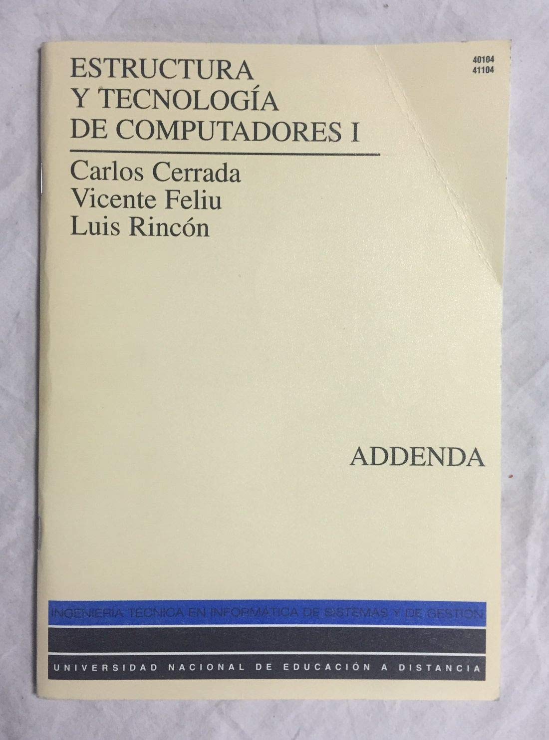 Estructura y tecnologia de computadores I. addenda book