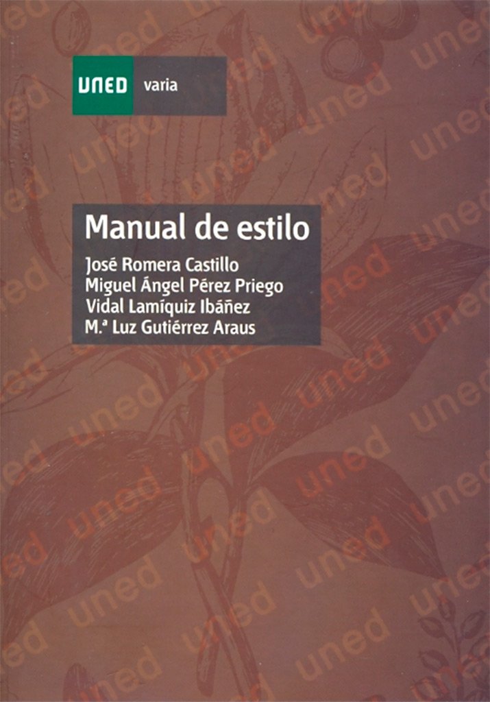 Lamiquiz Ibáñez, V: Manual de estilo book
