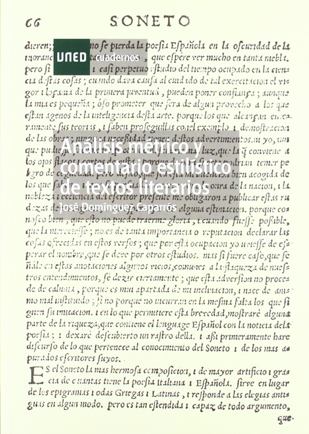 Análisis métrico y comentario estilístico de textos literarios (CUADERNOS UNED) Social Sciences